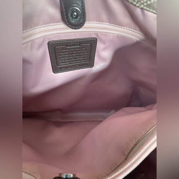 Coach Signature C Brown and Cream shoulder bag - Picture 4 of 17